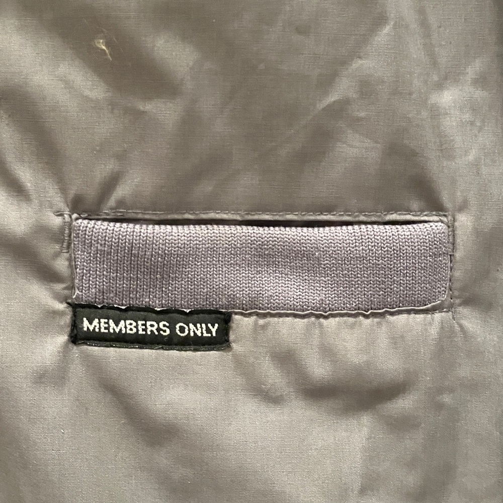 Members Only Classic Iconic Racers Men's Gray Jacket - Picture 5 of 6